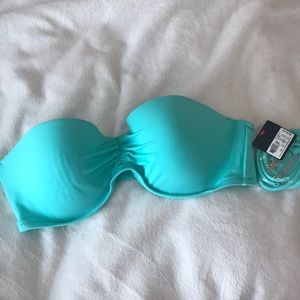 Victoria Secret Turquoise Strapless Top